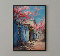 Bangalore Pink Blossom Wall Art, India Sakura Poster - Above Bed Art