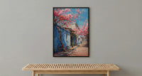 Bangalore Pink Blossom Wall Art, India Sakura Poster - Above Bed Art