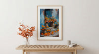 Varanasi Floral Ghats Art Print, Marigold River Decor - Housewarming Gift