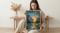 Yosemite Valley Art Print, National Park Decor - Majestic Nature Landscape
