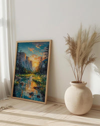 Yosemite Valley Art Print, National Park Decor - Majestic Nature Landscape