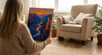 Grand Canyon Wall Art, Arizona Landscape Decor - Vibrant Desert Sunset
