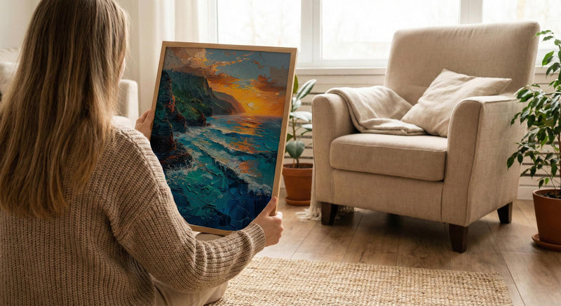 Na Pali Coast Poster, Hawaii Tropical Decor - Majestic Ocean Wall Art