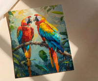 Amazon Rainforest Wall Art, Tropical Jungle Decor - Vibrant Nature Print