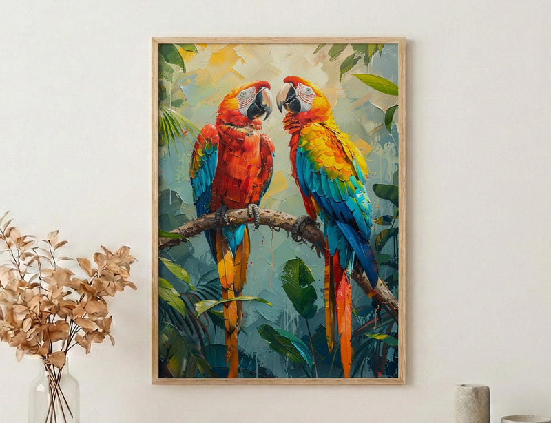 Amazon Rainforest Wall Art, Tropical Jungle Decor - Vibrant Nature Print