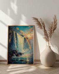 Iguazu Falls Poster, Majestic Waterfall Decor - Tropical Jungle Art
