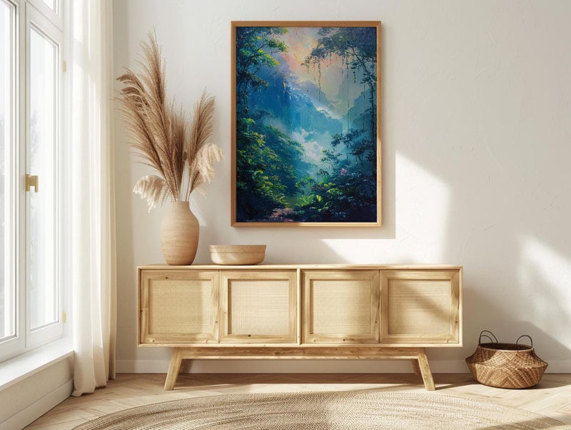 Monteverde Cloud Forest Art Print, Costa Rica Decor - Ethereal Nature Poster