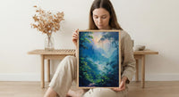 Monteverde Cloud Forest Art Print, Costa Rica Decor - Ethereal Nature Poster