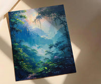 Monteverde Cloud Forest Art Print, Costa Rica Decor - Ethereal Nature Poster