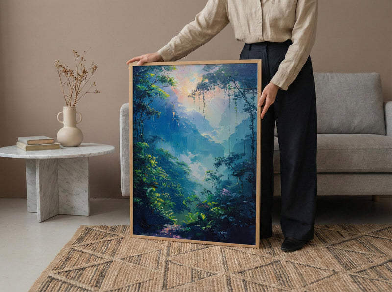 Monteverde Cloud Forest Art Print, Costa Rica Decor - Ethereal Nature Poster