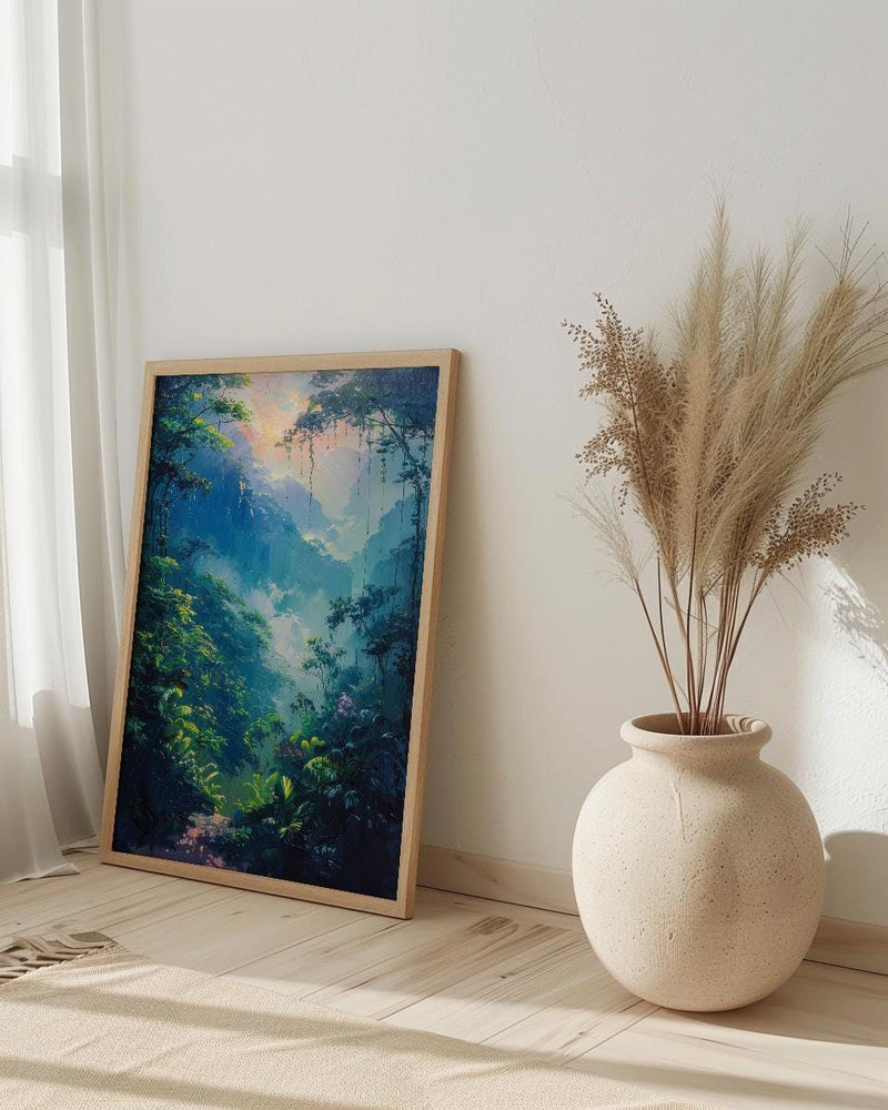 Monteverde Cloud Forest Art Print, Costa Rica Decor - Ethereal Nature Poster