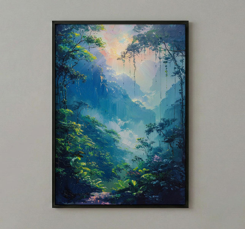 Monteverde Cloud Forest Art Print, Costa Rica Decor - Ethereal Nature Poster