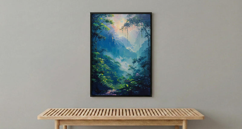 Monteverde Cloud Forest Art Print, Costa Rica Decor - Ethereal Nature Poster