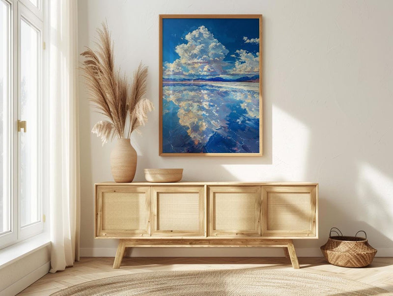 Salar De Uyuni Poster, Bolivia Salt Flats Decor - Surreal Landscape Art