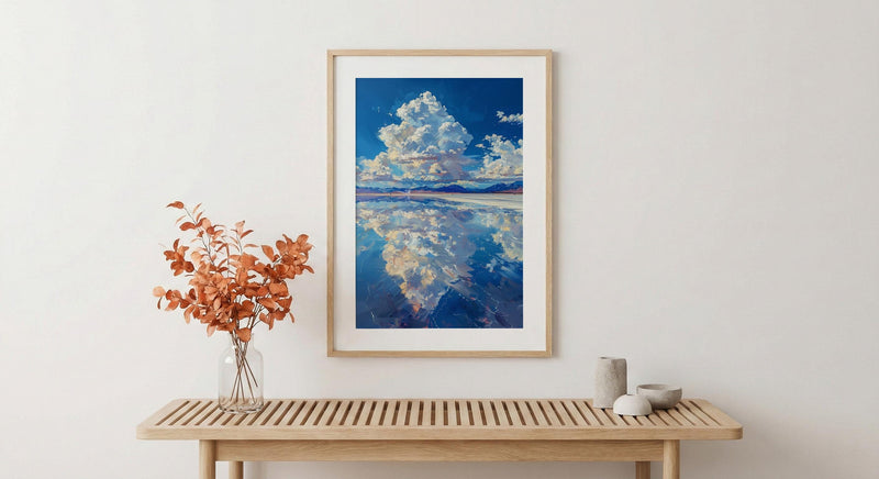 Salar De Uyuni Poster, Bolivia Salt Flats Decor - Surreal Landscape Art