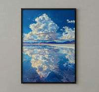 Salar De Uyuni Poster, Bolivia Salt Flats Decor - Surreal Landscape Art