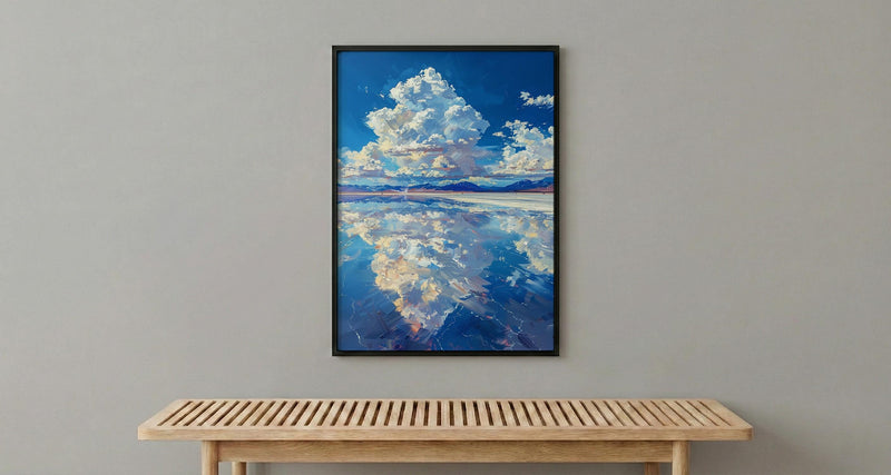 Salar De Uyuni Poster, Bolivia Salt Flats Decor - Surreal Landscape Art