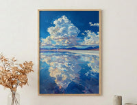 Salar De Uyuni Poster, Bolivia Salt Flats Decor - Surreal Landscape Art
