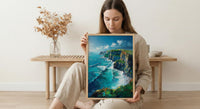Cliffs Of Moher Art Print, Ireland Coastal Decor - Dramatic Ocean Poster