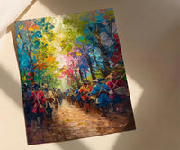 Independence Day Parade Poster, Colonial Soldier Decor - Patriotic 4th of July Art