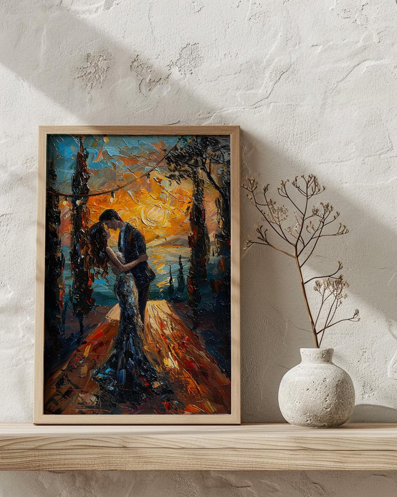 Tuscany Vineyard Wedding Art, Italian Decor - Newlywed Gift