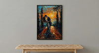 Tuscany Vineyard Wedding Art, Italian Decor - Newlywed Gift