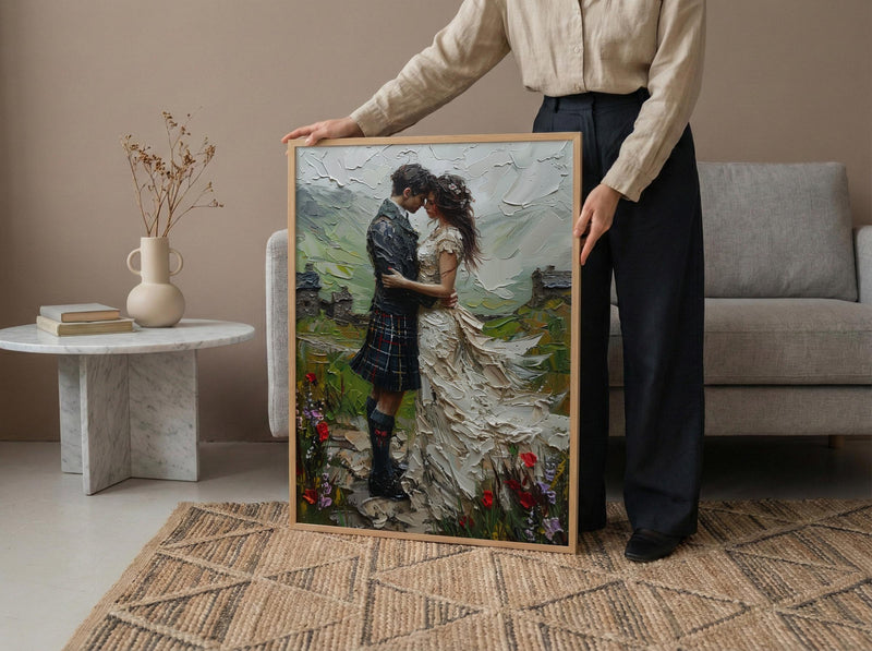 Scottish Castle Wedding Art, Highland Decor - European Heritage