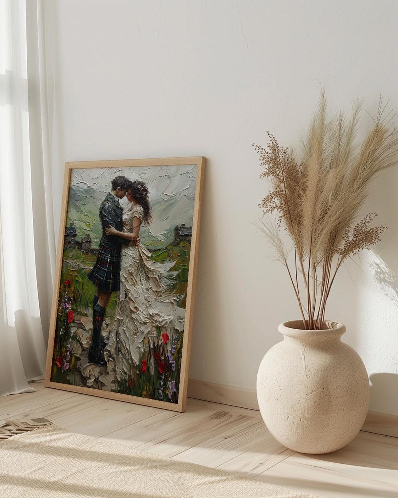 Scottish Castle Wedding Art, Highland Decor - European Heritage