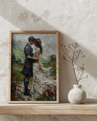 Scottish Castle Wedding Art, Highland Decor - European Heritage