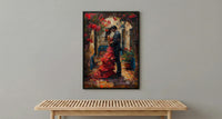 Spanish Courtyard Poster, Andalusian Wedding Art - Newlywed Gift