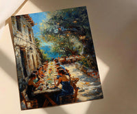 Tuscany Wedding Feast Art, Rustic Italian Decor - European Wedding Gift