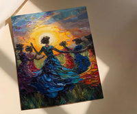 Irish Ceili Dance Art, Celtic Heritage Print - Scottish Wedding Gift