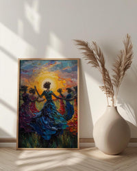 Irish Ceili Dance Art, Celtic Heritage Print - Scottish Wedding Gift