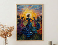 Irish Ceili Dance Art, Celtic Heritage Print - Scottish Wedding Gift