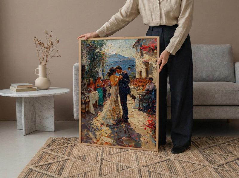 Polish Folk Wedding Art, Central Europe Decor - Anniversary Gift