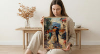 Polish Folk Wedding Art, Central Europe Decor - Anniversary Gift