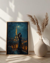 Paris Elopement Art, Eiffel Tower Decor - Romantic City Print