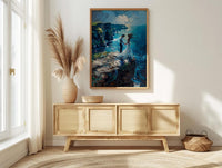 Cliffs of Moher Art, Irish Wedding Poster - Moody Decor Gift