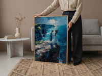 Cliffs of Moher Art, Irish Wedding Poster - Moody Decor Gift