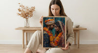 Indian Wedding Art Print, Varmala Ceremony Decor - Desi Wedding Gift
