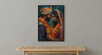Indian Wedding Art Print, Varmala Ceremony Decor - Desi Wedding Gift