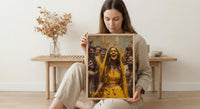 Haldi Ceremony Poster, Yellow Indian Decor - Hindu Wedding Gift