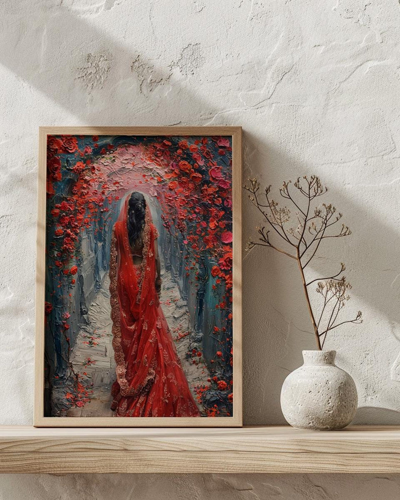 Indian Bride Art, Phoolon Ki Chaadar Decor - Desi Wedding Gift