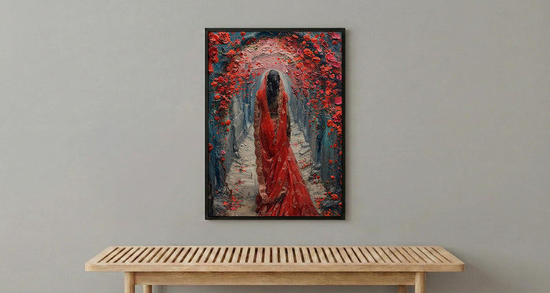 Indian Bride Art, Phoolon Ki Chaadar Decor - Desi Wedding Gift
