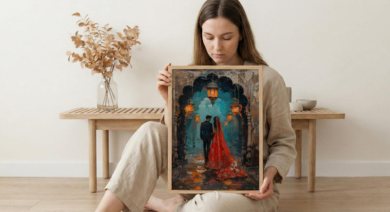 Rajasthan Palace Art, Royal Indian Wedding - Luxury Desi Gift