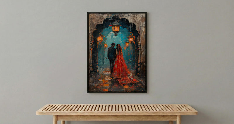 Rajasthan Palace Art, Royal Indian Wedding - Luxury Desi Gift