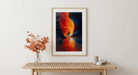 Antelope Canyon Art Print, Father And Son Wall Decor - Desert Sandstone Landscape