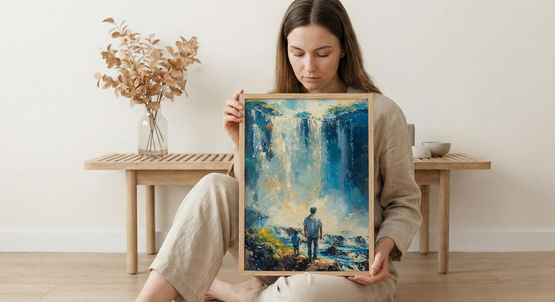 Iguazu Falls Wall Art, Father And Son Decor - Fathers Day Gift