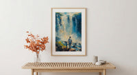 Iguazu Falls Wall Art, Father And Son Decor - Fathers Day Gift
