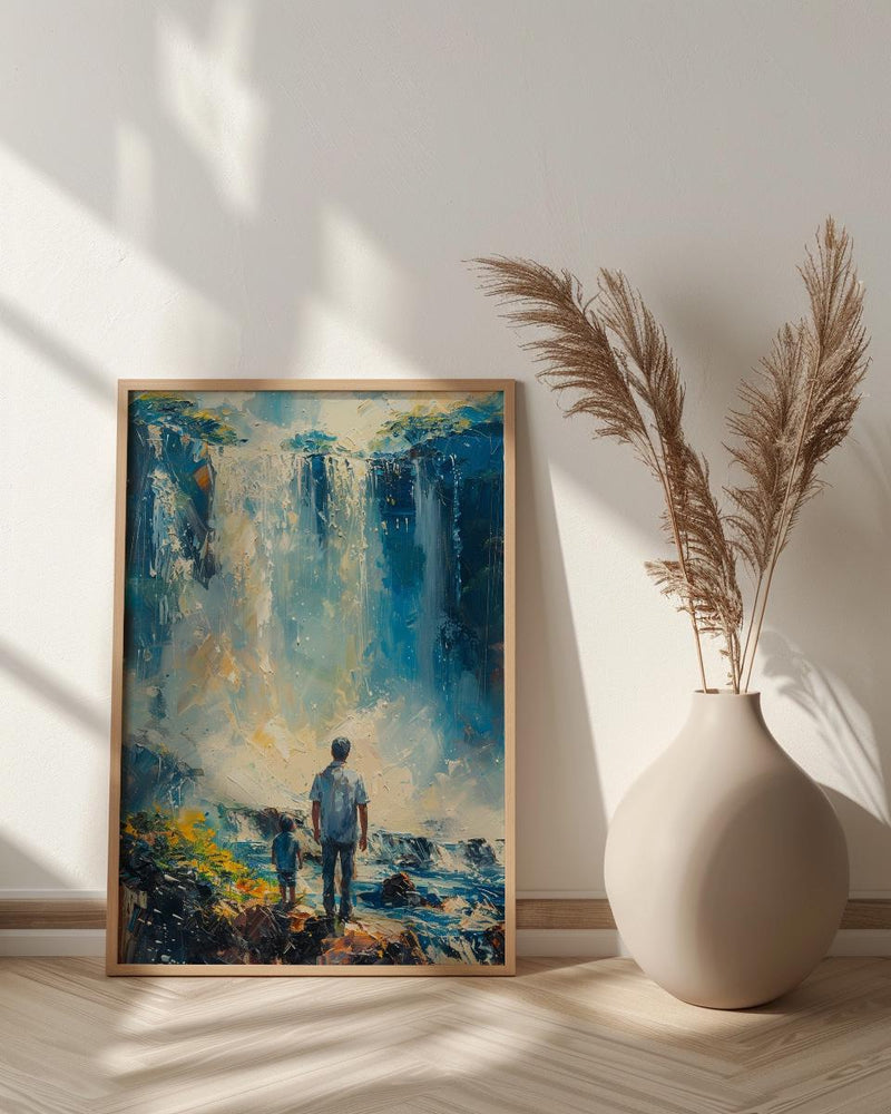 Iguazu Falls Wall Art, Father And Son Decor - Fathers Day Gift